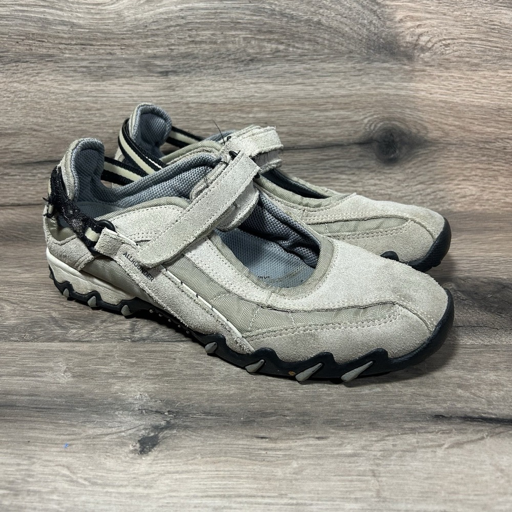 Mephisto Allrounder Niro Shoes Womens 9 Grey Suede Sneakers